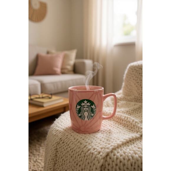 Starbucks 2021 Valentine Pink Hearts Ceramic Mug 15 oz-Limited Ed Cup-Coffee-Tea - Picture 3 of 7